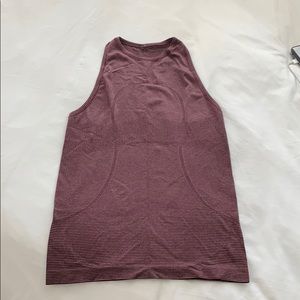 Lulu lemon hi neck swiftly tank top